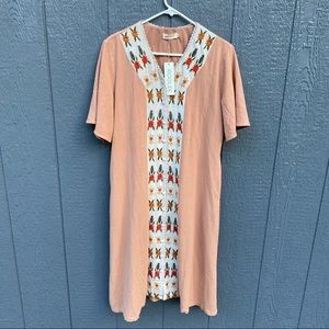 Roolee NWT Embroidered Floral Modest Dress XL